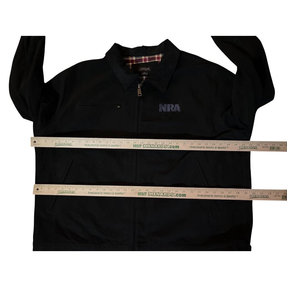 Burk’s Bay NRA Logo Jacket 3XL Flannel Lined Workwear Used - Picture 11 of 16
